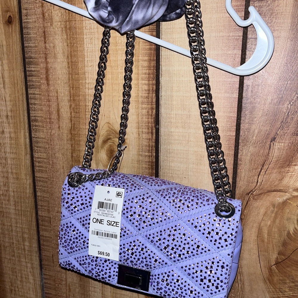 Aldo Lavender Chain Shoulder Bag
